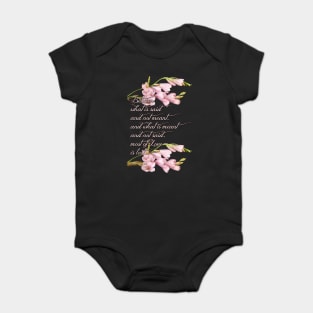 Between what is said and not meant, and what is meant and not said, most of Love is lost... Baby Bodysuit